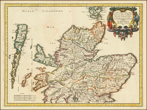 81-Scotland Map By Pierre Mariette