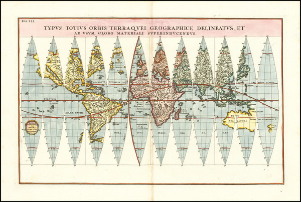 22-World Map By Heinrich Scherer