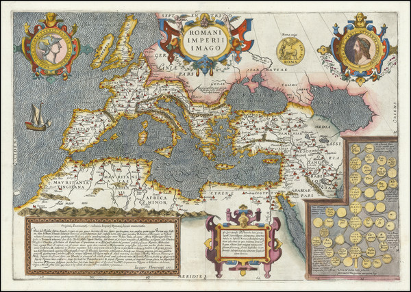 80-Europe, Italy, Mediterranean and Turkey & Asia Minor Map By Jacob Honervogt