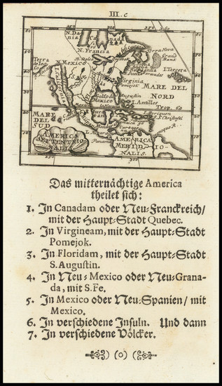 80-North America and California as an Island Map By Johann Ulrich Muller