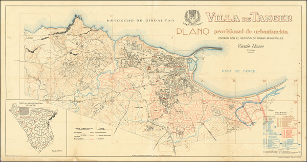 21-North Africa Map By Tangier International Zone