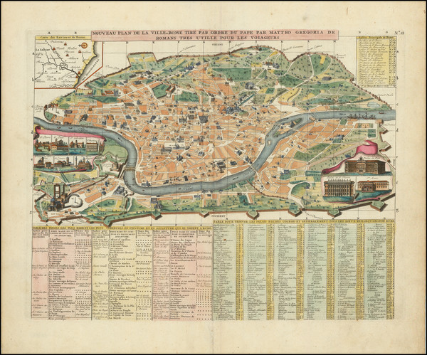 61-Rome Map By Henri Chatelain