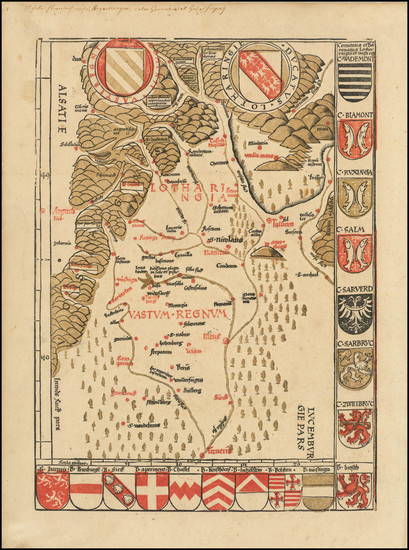 33-Nord et Nord-Est and Süddeutschland Map By Martin Waldseemüller