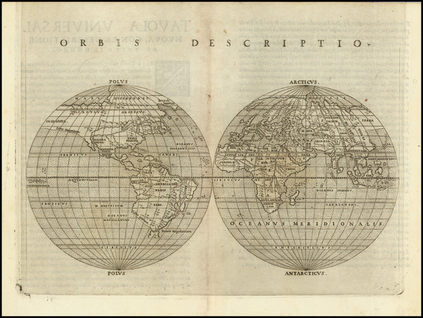 99-World Map By Girolamo Ruscelli