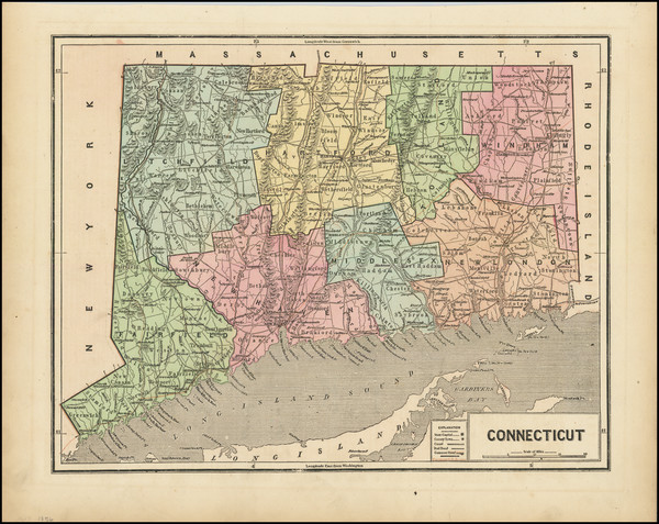 42-Connecticut Map By Charles Morse