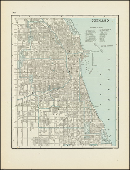 22-Chicago Map By George F. Cram