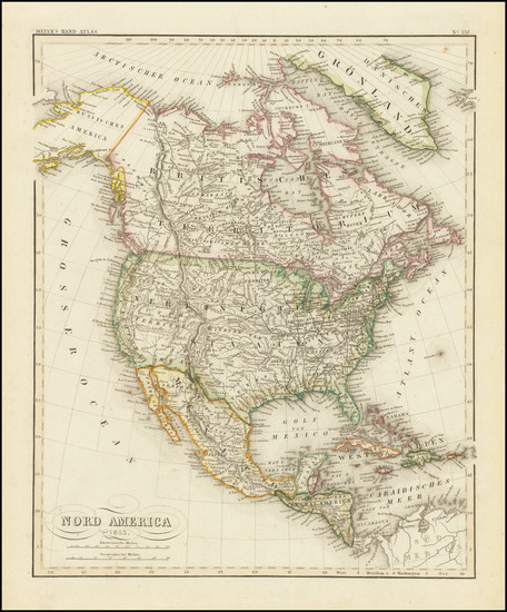 46-North America Map By Joseph Meyer