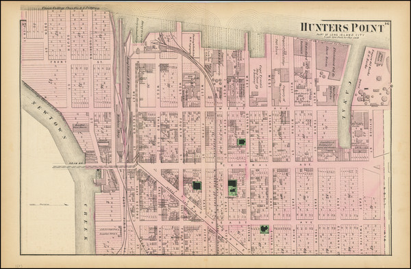 35-New York City Map By Comstock & Cline Beers / F. W. Beers