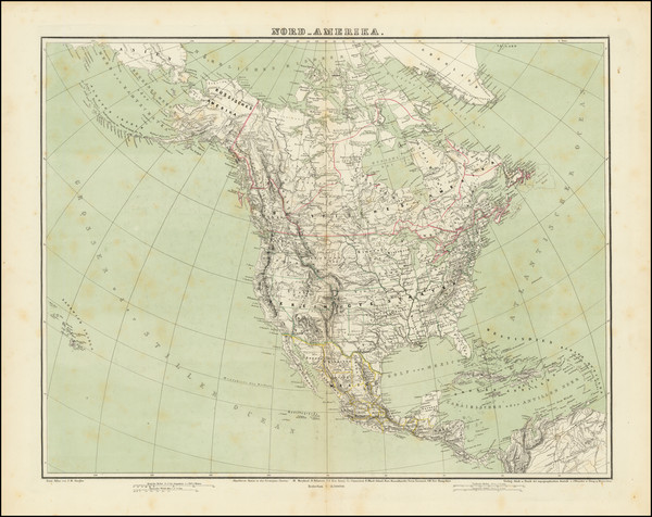 49-North America Map By J. M. Ziegler