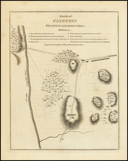 54-Mid-Atlantic, Pennsylvania and American Revolution Map By Charles Stedman