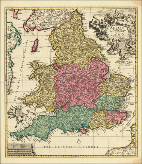 0-England Map By Nicolaes Visscher II