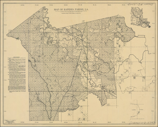 22-Louisiana Map By Florien Giauque