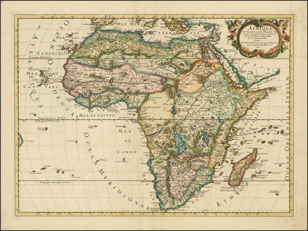 18-Africa Map By Nicolas Sanson