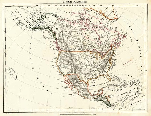 31-North America Map By Carl Flemming