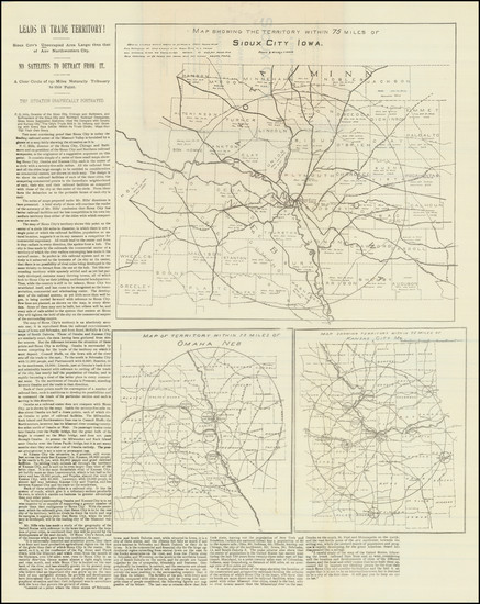 51-Iowa Map By Jobbers and Manufacturers Association