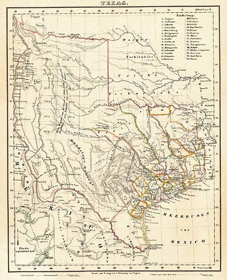 10-Texas and Southwest Map By Carl Flemming