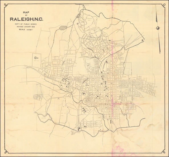 29-North Carolina Map By Raleigh Chamber of Commerce