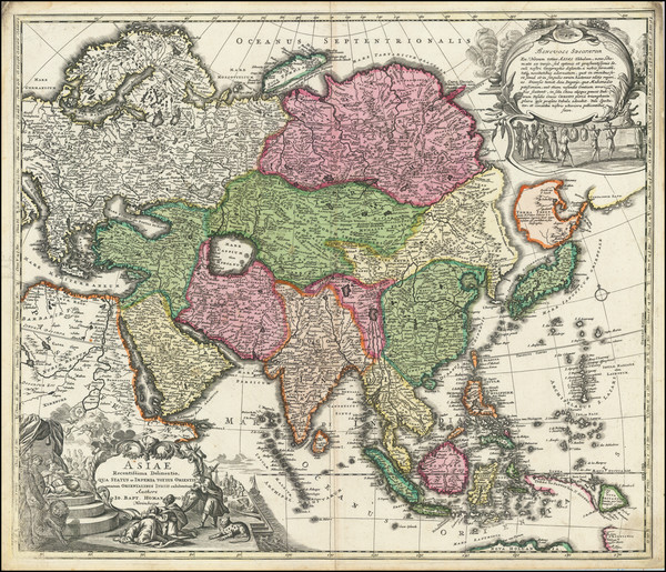 95-Asia Map By Johann Baptist Homann