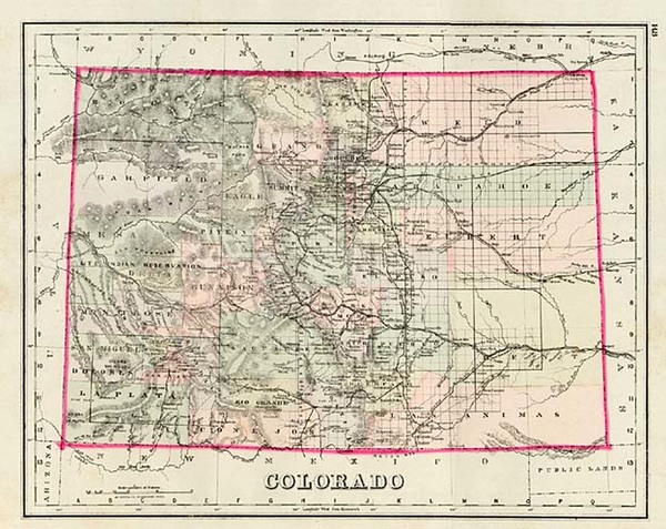 23-Rocky Mountains Map By O.W. Gray