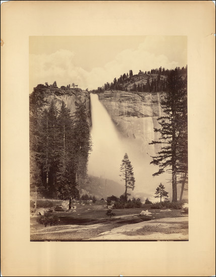 90-Yosemite Map By Carleton E. Watkins / Isaiah West Taber