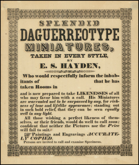 16-Curiosities Map By E. S. Hayden