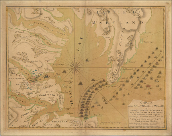 83-Virginia and American Revolution Map By Jacques Esnauts  &  Michel Rapilly