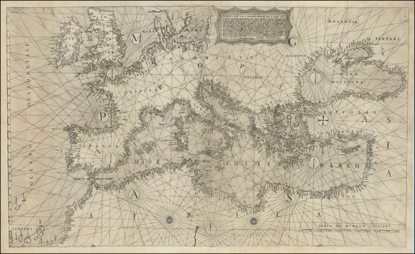 26-Europe and Mediterranean Map By Paolo Forlani / Diogo Homem