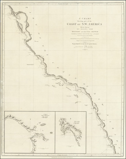 49-Baja California, California, San Francisco & Bay Area and San Diego Map By George Vancouver
