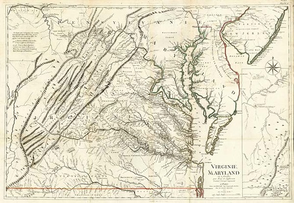 85-Mid-Atlantic and Southeast Map By Georges Louis Le Rouge