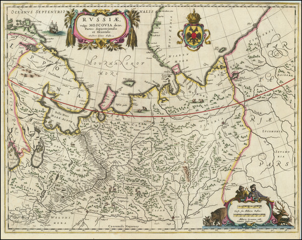 82-Russia Map By Johannes et Cornelis Blaeu