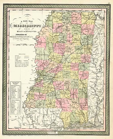 33-South Map By Thomas, Cowperthwait & Co.