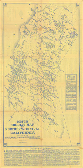 47-California Map By California State Automobile Association