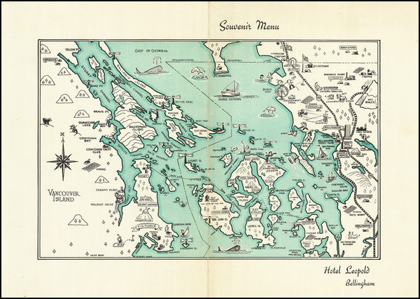 4-Washington and Pictorial Maps Map By Anonymous