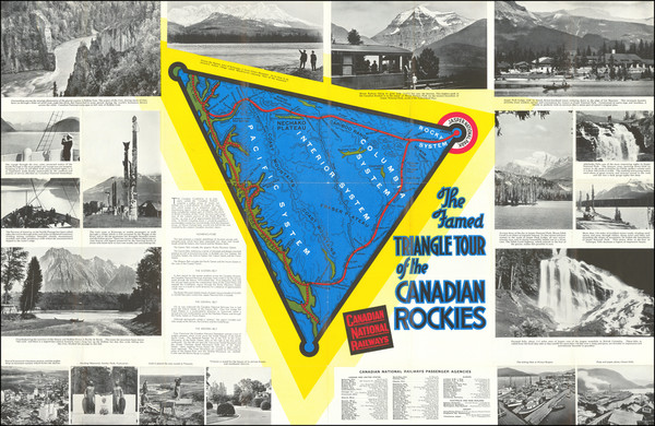 46-Washington and Western Canada Map By Canadian National Railway