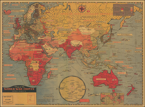 18-World and World War II Map By Stanley Turner