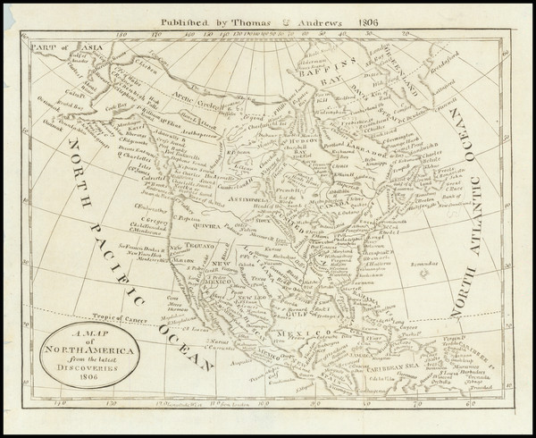 10-North America Map By Aaron Arrowsmith  &  Samuel Lewis