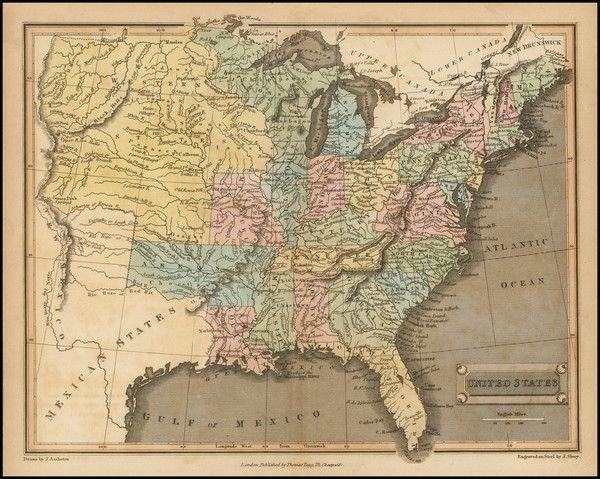 94-United States Map By Thomas Tegg