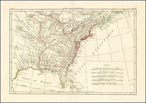 65-United States Map By Rigobert Bonne