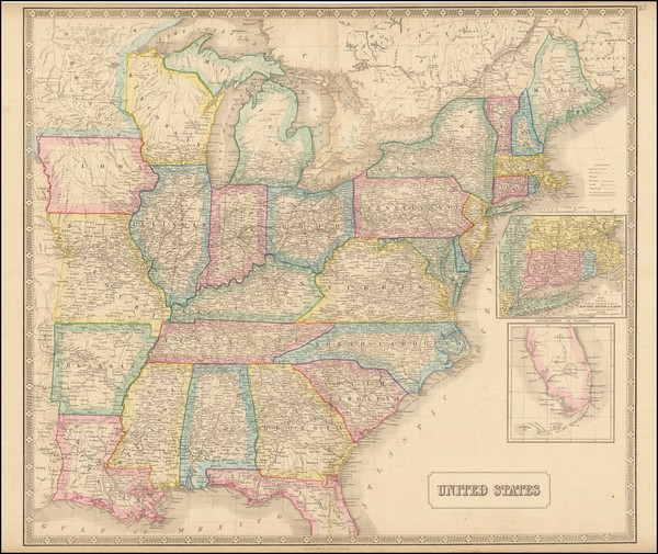 49-United States Map By George Philip & Son