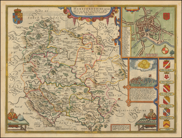 14-British Counties Map By John Speed