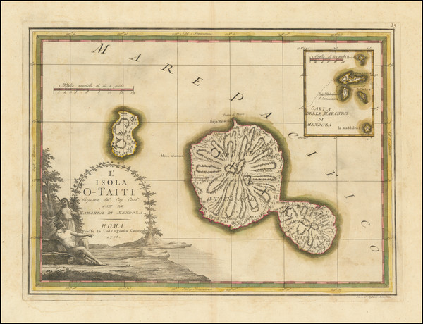72-Other Pacific Islands Map By Giovanni Maria Cassini