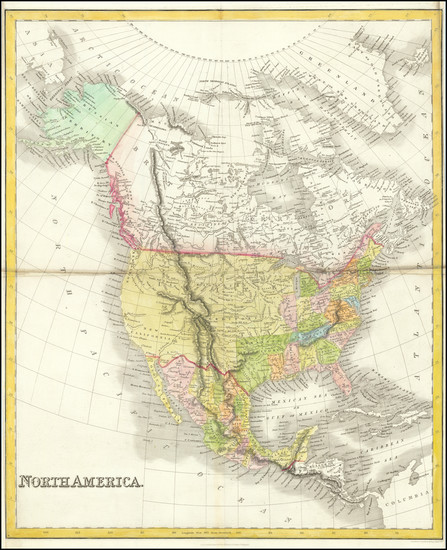 71-North America Map By Hinton, Simpkin & Marshall