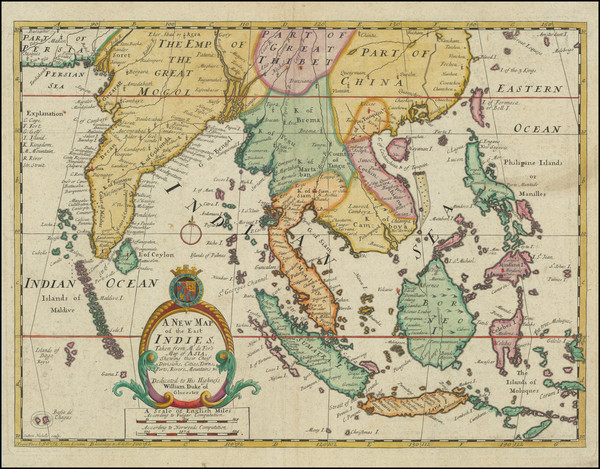 19-China, India, Southeast Asia and Philippines Map By Edward Wells