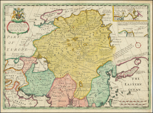 54-China, Central Asia & Caucasus and Russia in Asia Map By Edward Wells