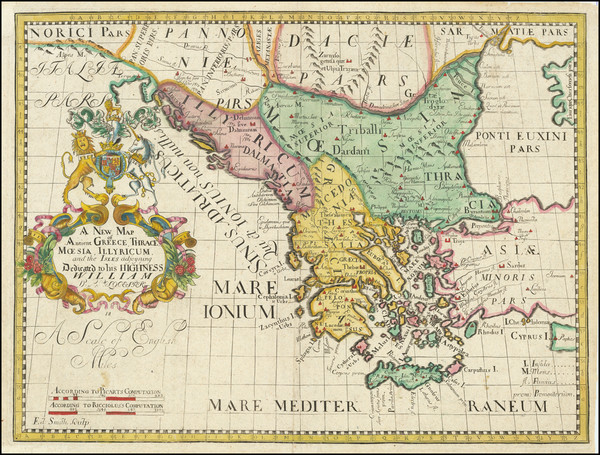 84-Romania, Balkans, Bulgaria and Greece Map By Edward Wells