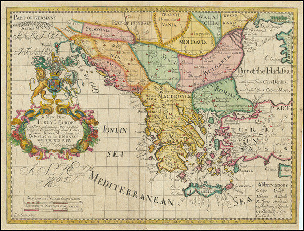 84-Balkans, Turkey, Turkey & Asia Minor and Greece Map By Edward Wells