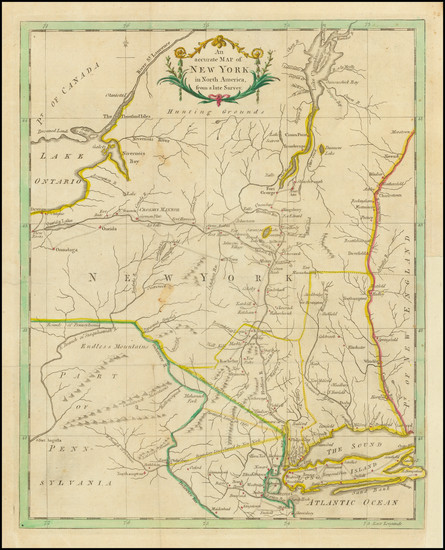 72-Connecticut, New York State and New Jersey Map By Universal Magazine