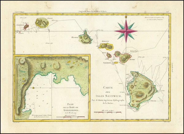 71-Hawaii and Hawaii Map By Rigobert Bonne