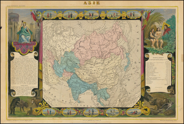 93-Asia Map By Victor Levasseur