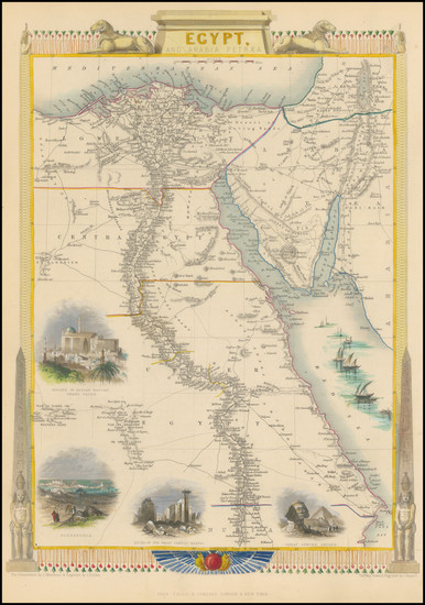 41-Egypt Map By John Tallis